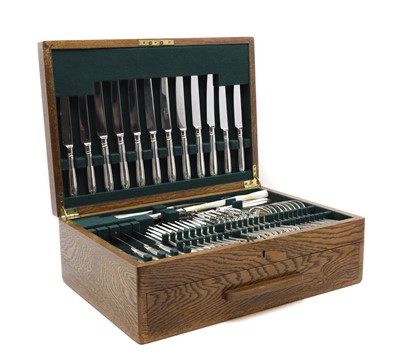 Lot 46 - A silver plated canteen