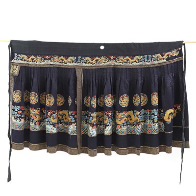 Lot 169 - A Chinese embroidered lower garment