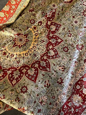 Lot 323 - A Hereke silk rug