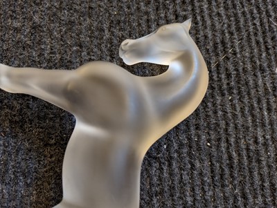 Lot 200 - A Lalique glass 'Siglavy' horse