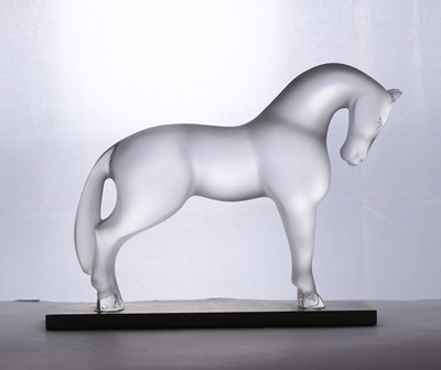 Lot 200 - A Lalique glass 'Siglavy' horse