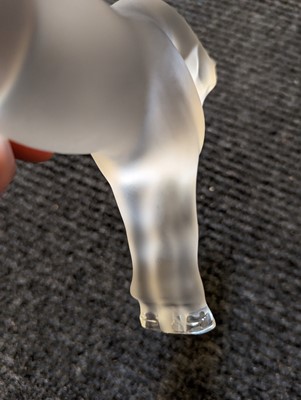 Lot 200 - A Lalique glass 'Siglavy' horse