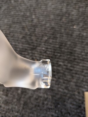 Lot 200 - A Lalique glass 'Siglavy' horse