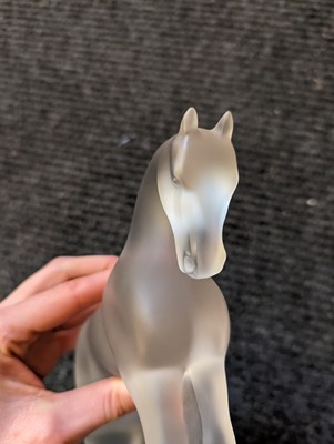 Lot 200 - A Lalique glass 'Siglavy' horse