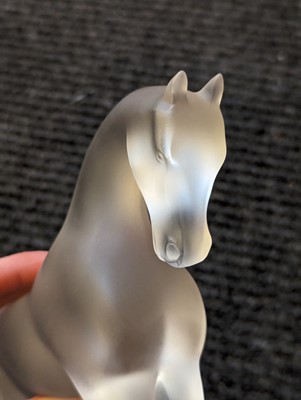 Lot 200 - A Lalique glass 'Siglavy' horse