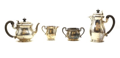 Lot 15 - A composed silver tea service