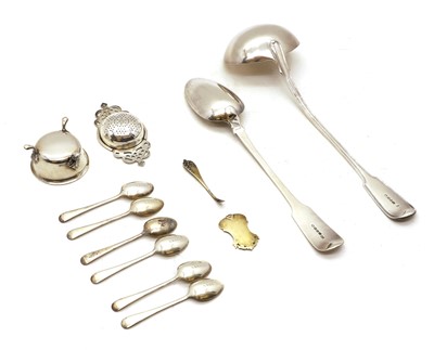 Lot 38 - A collection of silver flatware