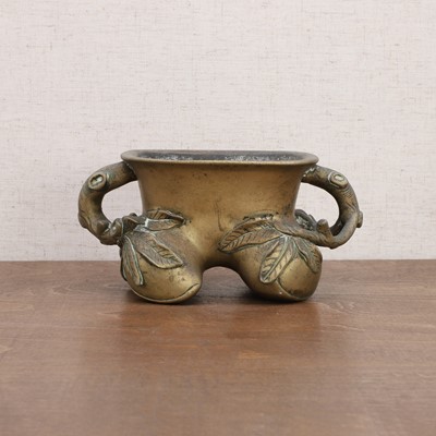 Lot 244 - A Chinese brass incense burner