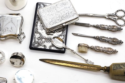 Lot 42 - A collection of silver novelty items