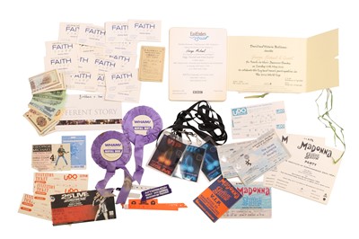 Lot 5 - Wham! and George Michael tickets, passes and invitations