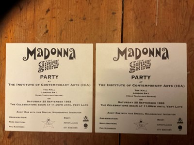 Lot 5 - Wham! and George Michael tickets, passes and invitations