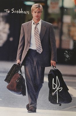 Lot 15 - A signed photograph of Brad Pitt