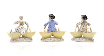 Lot 105 - A Meissen porcelain salt