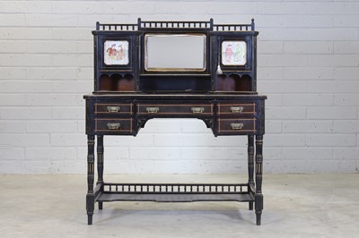 Lot 5 - An Aesthetic Movement ebonised dressing table
