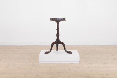 Lot 222 - A George II-style mahogany kettle stand