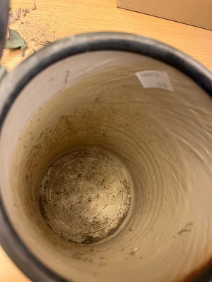 Lot 227 - A salt glazed flagon or tankard