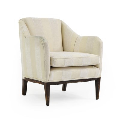 Lot 338 - An oak low armchair