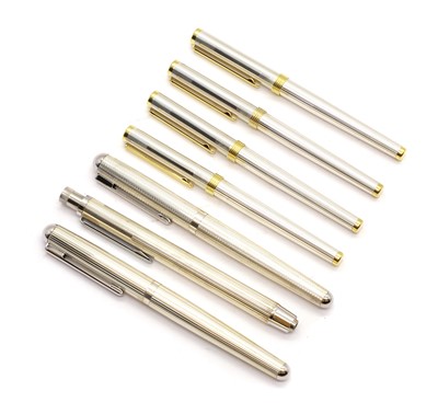 Lot 54 - A group of seven fountain pens