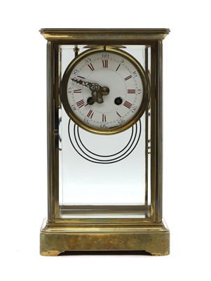 Lot 207 - A mercurial pendulum mantel clock