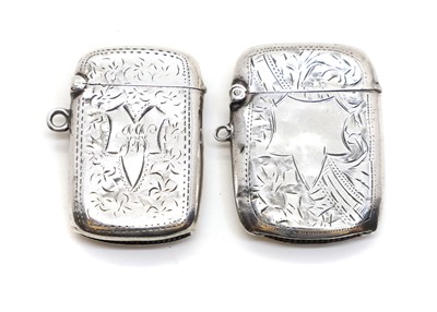 Lot 74 - Two silver vesta cases