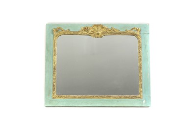 Lot 576 - A gilt composition position and painted mirror