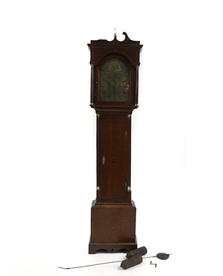 Lot 575 - A George III oak longcase clock