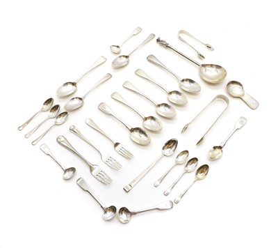 Lot 69 - A collection of silver spoons