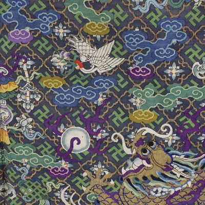 Lot 173 - A Chinese kesi dragon robe