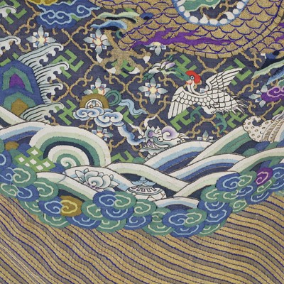 Lot 173 - A Chinese kesi dragon robe