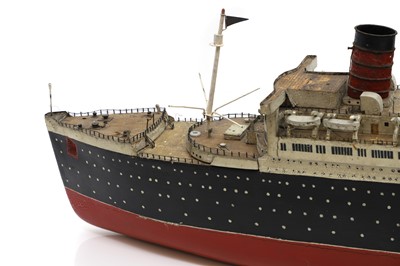 Lot 245 - A scratch built ocean liner