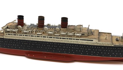 Lot 245 - A scratch built ocean liner
