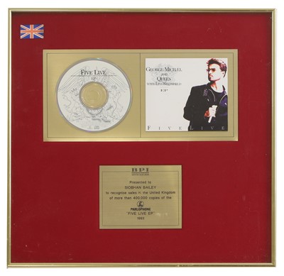 Lot 14 - A framed and mounted presentation CD
