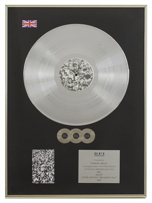Lot 18 - A platinum disc