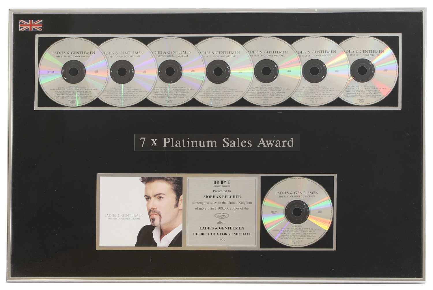 Lot 20 - 7-platinum sales award