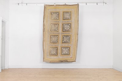 Lot 125 - A cotton appliqué kantha quilt