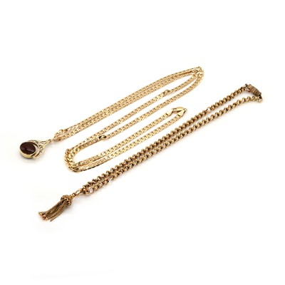 Lot 231 - Two gold chains
