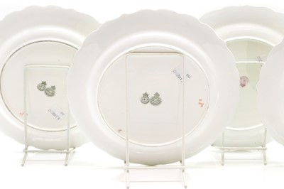Lot 96 - A set of six Royal Worcester porcelain game bird plates