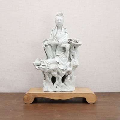 Lot 98 - A Chinese blanc de Chine guanyin