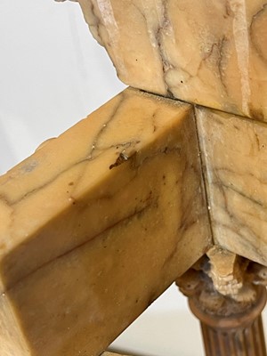 Lot 247 - A pair of large carved Siena marble grand tour models
