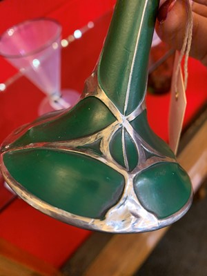 Lot 190 - A set of six Art Nouveau-style wine glasses