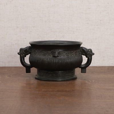 Lot 122 - A Chinese bronze incense burner