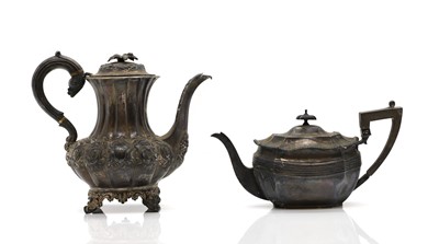 Lot 11 - A silver coffee pot