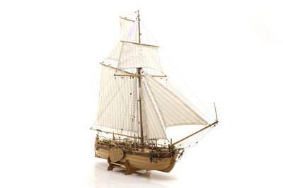 Lot 246 - A hand built pond yacht