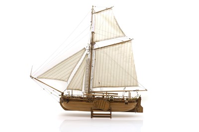 Lot 246 - A hand built pond yacht
