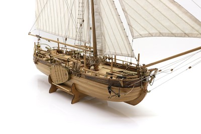 Lot 246 - A hand built pond yacht