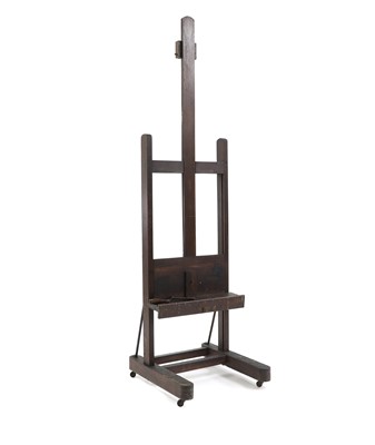 Lot 349 - A French oak artist's easel