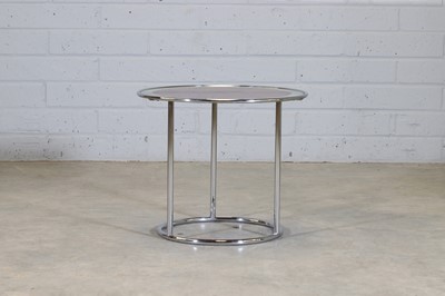 Lot 507 - A modernist chrome and glass centre table