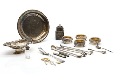 Lot 50 - A collection of silver items