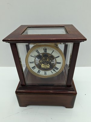 Lot 208 - A Eureka electric mahogany mantel clock