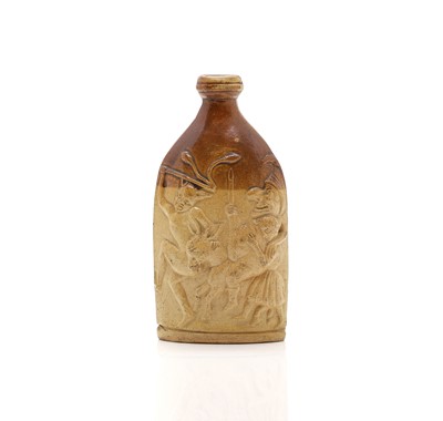 Lot 143 - A rare Doulton & Watts stoneware flask